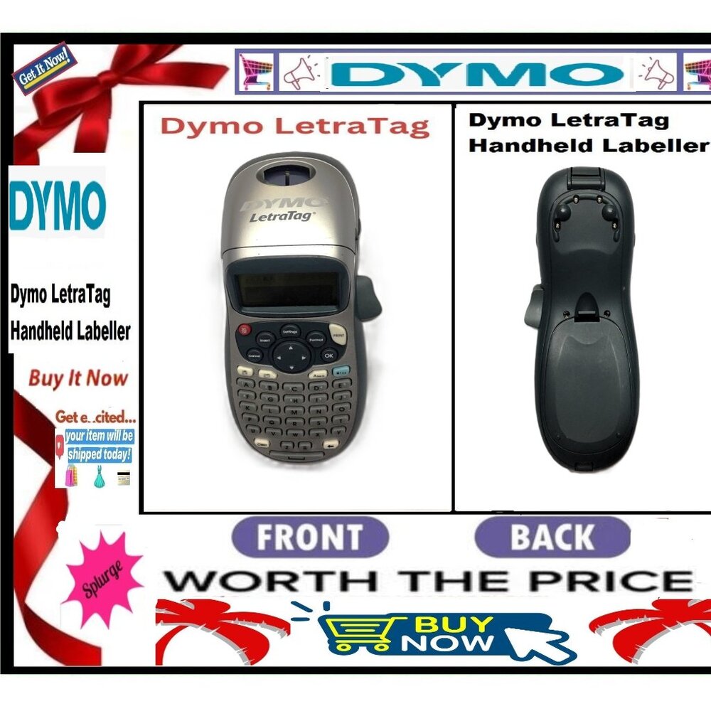 ✅ DYMO LetraTag ➕🆒 LABEL MAKER Handheld Portable Digital MACHINE 💸BUY NOW‼️🟢